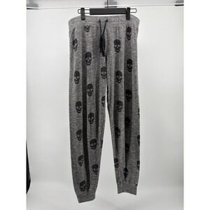 PJ Salvage Pajama Pants, Gray Skull, Super‎ Soft, Women's Size Medium
